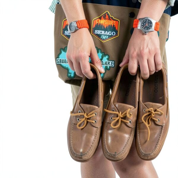 Sebago Schooner Crazy Horse, Marrone Tan 1, 13-1