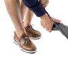 Sebago Triton Scarpe da barca in pelle cerata Cannella Marrone-5