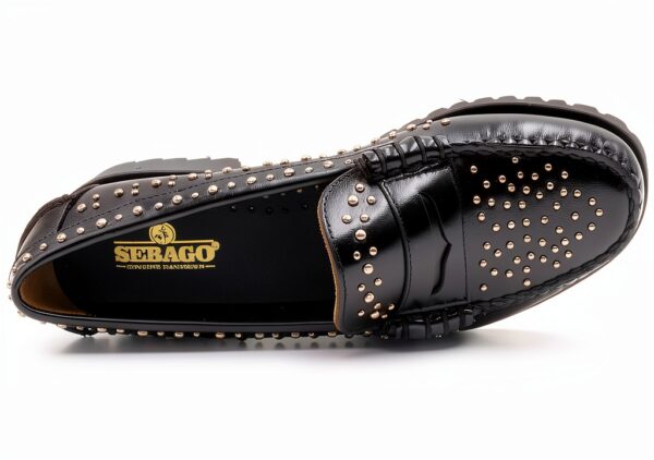 Sebago Mocassino Dan Lug Stud 731278W - Black (39)-4