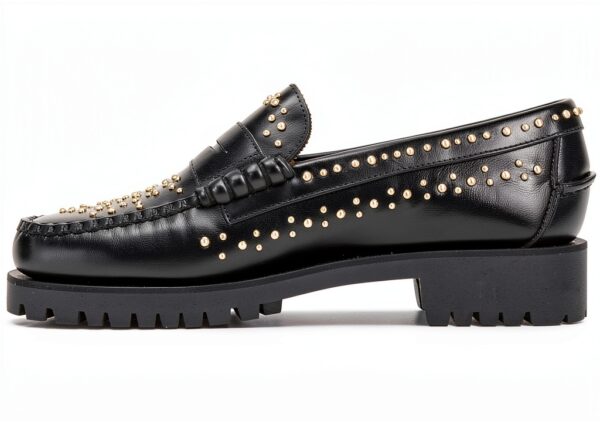 Sebago Mocassino Dan Lug Stud 731278W Nero Taglia 40-3