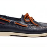 Portland MARTELLATO Scarpe da Barca in Pelle Blu Navy-0