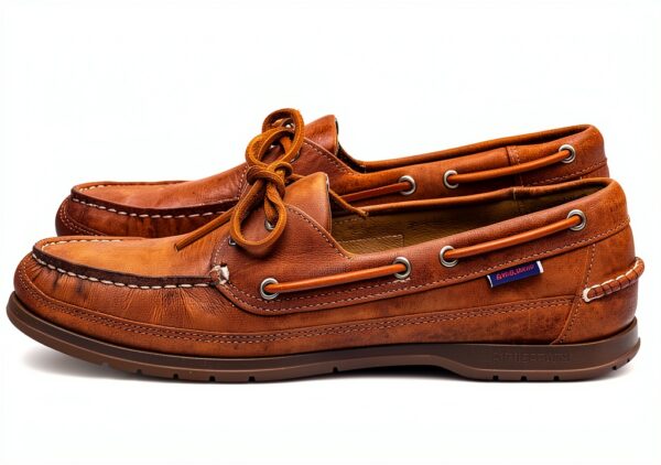 Scarpa da barca Sebago Schooner Crazy Horse Marrone Tan 12-0