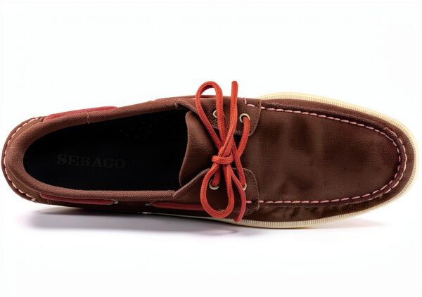 Sebago Docksides Portland Flesh out Marrone Moka-Abu Scarpe da Barca-3