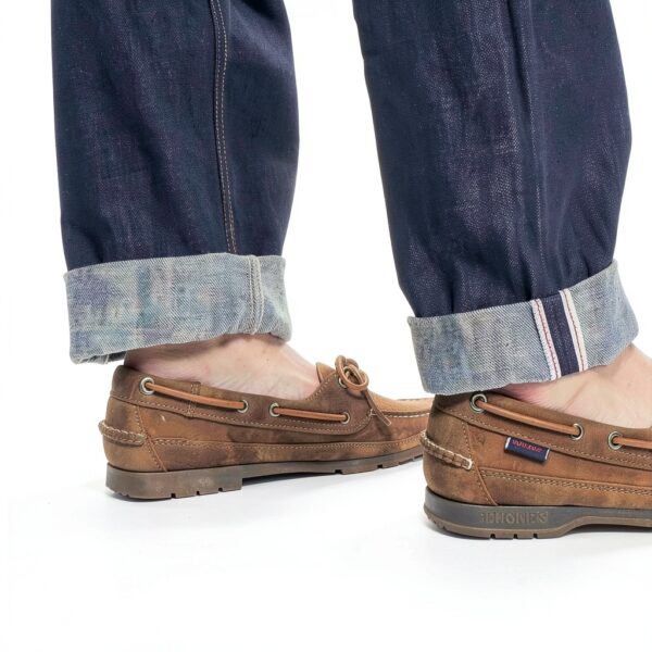 Scarpa da barca Sebago Schooner Crazy Horse Marrone Tan 12-6
