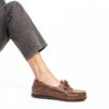 Scarpa da barca Sebago Schooner Crazy Horse Marrone Tan 12-4