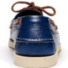 Portland MARTELLATO Scarpe da Barca in Pelle Blu Navy-4