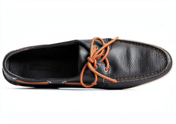 Portland MARTELLATO Scarpe da Barca in Pelle Blu Navy-3