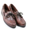 Sebago Endeavor - Scarpe da barca impermeabili, in pelle, da uomo, con fodera in pelle, allacciatura a 360 gradi e suola antiscivolo che non lascia segni, da uomo, Gomma marrone, 46 EU-1