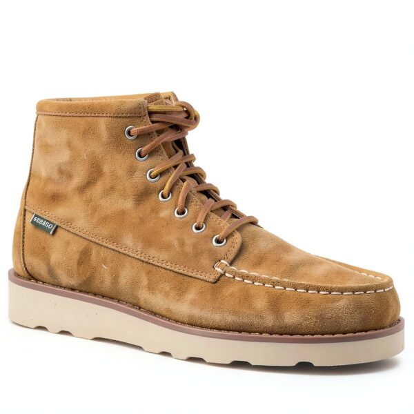 Sebago Stivaletto Stringato da Uomo Tala in Camoscio Cuoio 41½-1