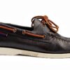 Sebago Mens Portland Martellato Boat Shoes Blue-0