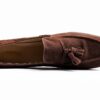rismart Uomo Fatto a Mano Nappe Mocassini Scamosciato Scivolare su Formale Loafers Scarpe-5