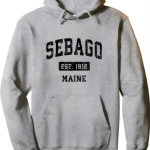 Felpa con Cappuccio Sebago Maine ME Vintage Sports Stabilito Navy-0