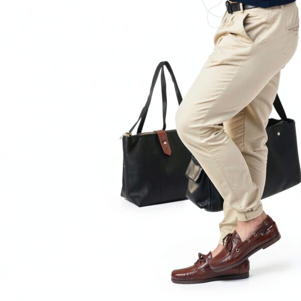 Sebago Endeavor - Scarpe da barca impermeabili, in pelle, da uomo, con fodera in pelle, allacciatura a 360 gradi e suola antiscivolo che non lascia segni, da uomo, Gomma marrone, 46 EU-6