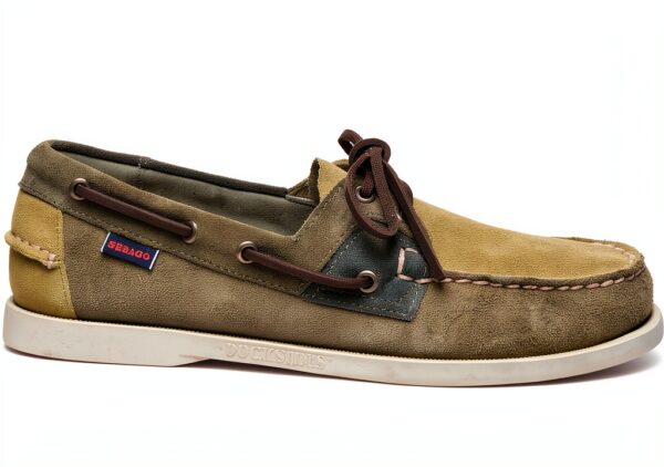 Sebago Mocassino in Pelle Sebago modello ROSSISLAND JIB SHADOW da Uomo colore Military Green - Gre - Composizione : Pelle Verde Military Green - Gre-1
