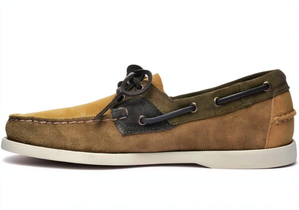 Sebago Mocassino in Pelle Sebago modello ROSSISLAND JIB SHADOW da Uomo colore Military Green - Gre - Composizione : Pelle Verde Military Green - Gre-0